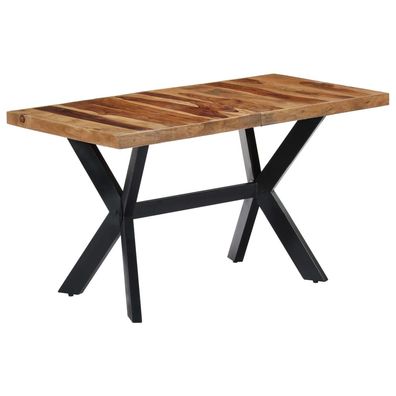 vidaXL Esstisch 140x70x75 cm Massivholz