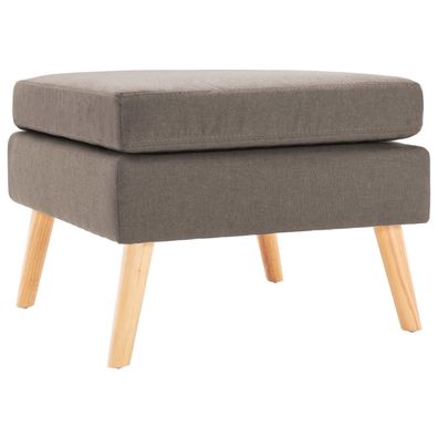 vidaXL Fußhocker Taupe Stoff