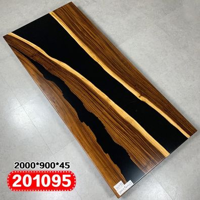 Tisch Esstisch Tische Epoxid Harz Epoxy Echtes Holz Massive Design Möbel 200X90
