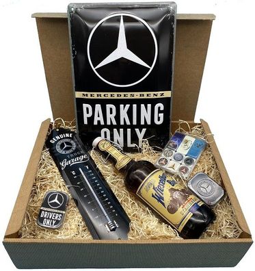 Geschenkbox Mercedes Benz Parking Only Bier Box L4