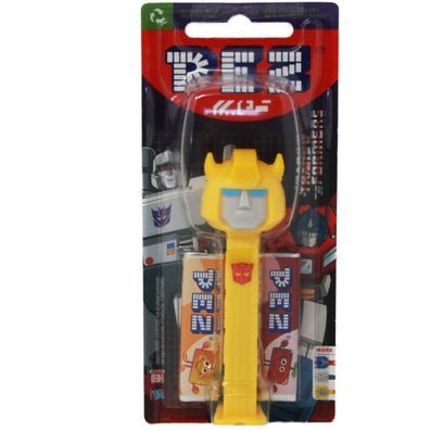 PEZ Figur Bumblebee mit gelbem Spender und zwei Päckchen Bonbons 17g