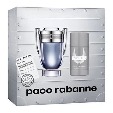 Paco Rabanne Invictus Set: EdT 100ml + Deo Stick 75ml