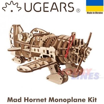 Ugears - Flugzeug - Verrückte Hornisse