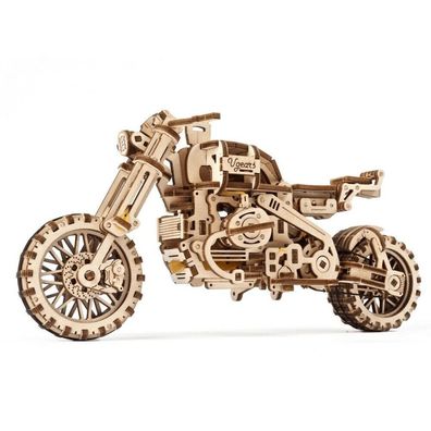 Motorrad Scrambler (380 Teile) - Holzmodell - Bausatz - UGears