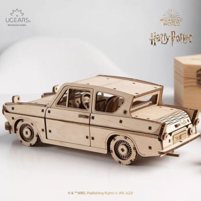 Fliegender Ford Anglia (246 Teile) - Holzmodell - Bausatz - UGears