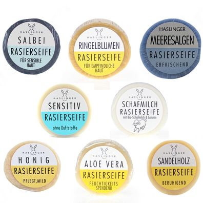 Haslinger Rasierseife Dream Set 8x 60g