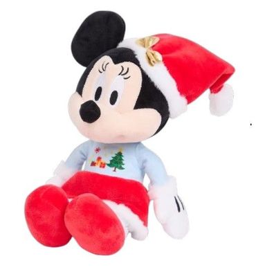 Disney Weihnachtliches Kuscheltier Plüschtiere Weihnacht Geschenk Minnie Mouse 35 cm