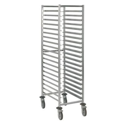 Gastro-Inox Regalwagen aus Edelstahl AISI 304 mit 20 Etagen 600x400mm