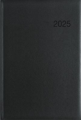 Kalender 2025 -Wochenbuch 1W/2S Motiv schwarz 2025- 14 x 20cm