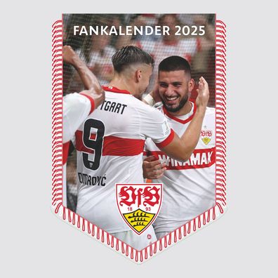 Kalender 2025 -VfB Stuttgart Bannerkalender 2025- 29,7 x 42cm