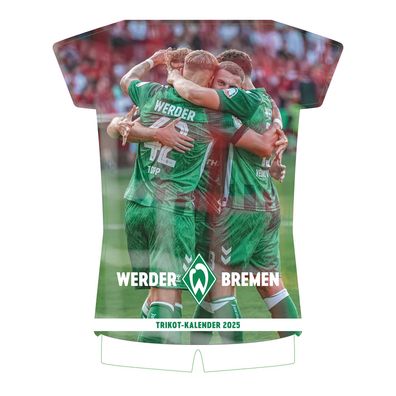 Kalender 2025 -Werder Bremen Trikotkalender 2025- 35 x 42cm