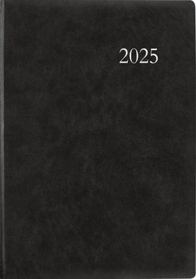 Kalender 2025 -Terminbuch A4 1T/1S anthrazit 2025- 21 x 14,8cm