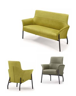 Sofagarnitur ?ouch Polster Möbel Sofa 2 + 1+1 Sitzer Wohnzimme Set 3Tlg