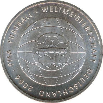 BRD 10 Euro 2006 A FIFA Fussball-WM 2006 Silber*