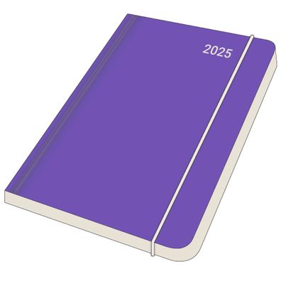 Kalender 2025 -Midi Flexi Diary EarthLine Translucent 2025- 12 x 17cm