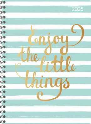 Kalender 2025 -Ladytimer Ringbuch Little Things A5 2025- 14,8 x 21cm