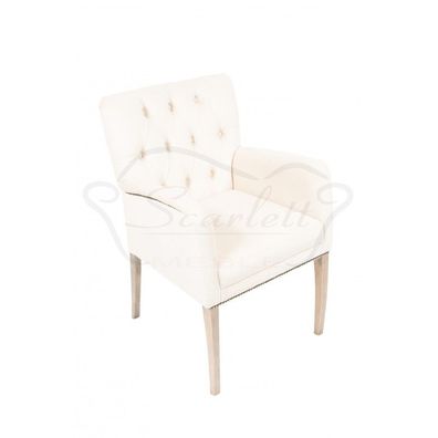 Chesterfield Garnitur Set Esszimmer Gruppe Stühle 4X Sessel Lehn Stuhl Polster