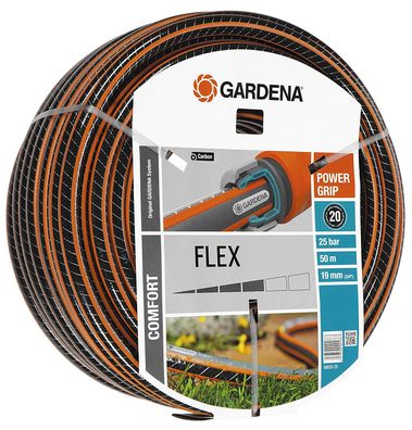 Gardena Comfort Flex Schlauch Gartenschlauch mit Power-Grip-Profil 50 m