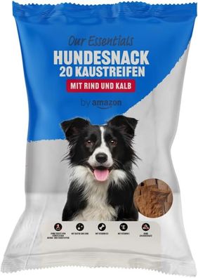 20 Streifen Zum Kauen für Hund Rind Und Kalb 200G (1Er-Pack)