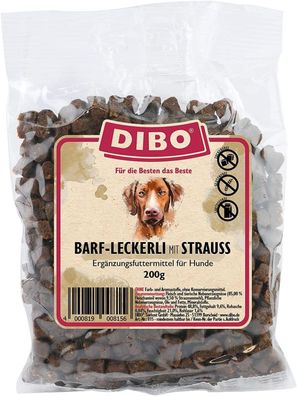 BARF Leckerli 200g Strauß Hundesnack Trainings Leckerli Zuckerfrei Gesund Lecker