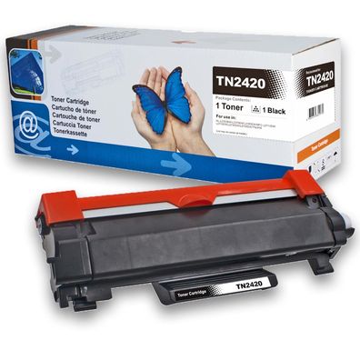 D&C TN-2420 Toner Schwarz für Brother MFC-L 2710 DW - 3.000 Seiten Kompatibel