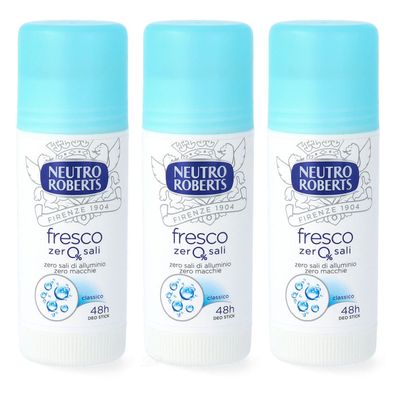 Neutro Roberts EXTRA FRESCO Deostick 3x 40ml dreier pack - ohne Aluminiumsalze