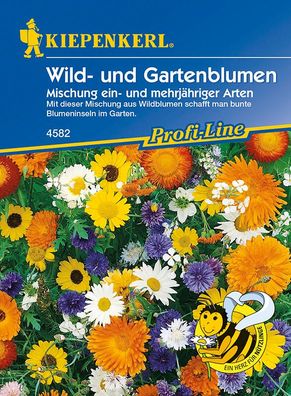 Wild- und Gartenblumen Mischung ein- und mehrjährig