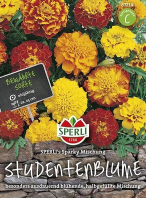 Studentenblume SPERLI´s Sparky Mischung, vielfarbige Beetmischung