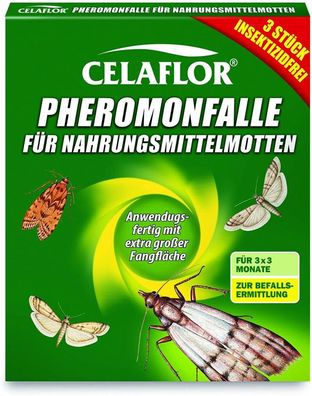 Celaflor Pheromonfalle für Nahrungsmittelmotten, Mottenfalle für