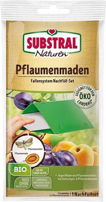 Naturen Pflaumenmaden-Falle Nachrüstset - 1 Set mit 2 Pheromon-Dispensern + 2