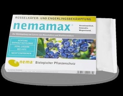 nemamax Nematoden gegen Rüsselkäfer (Dickmaulrüssler) und Engerlinge Einheit: