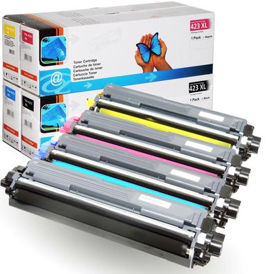 D&C Toner-Set TN-423 CMYK für Brother DCP-L8410CDN - 4er Pack