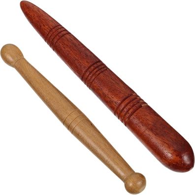 2 Holz Massagestäbchen für Schulter Rücken Beinentspannung und Schmerzlinderung