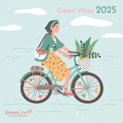 Kalender 2025 -GreenLine Green Vibes 2025- 30 x 30cm