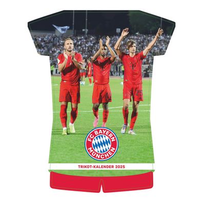 Kalender 2025 -FC Bayern München Trikotkalender 2025- 35 x 42cm