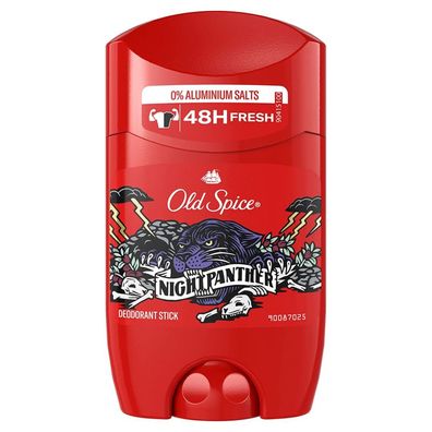 Old Spice Night Panther Deostift für Herren 50 Ml 48 H Frische 0% Aluminiumsalze