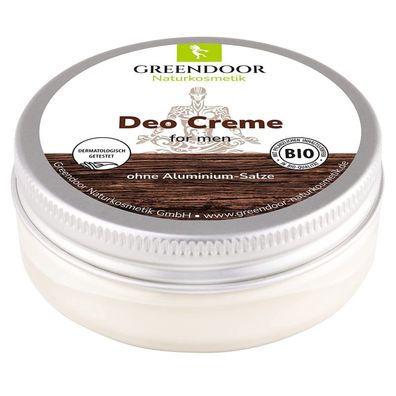 Natürliche Deo Creme for Men 50ml Kraftvoll Ohne Aluminium Männlicher Duft Vegan