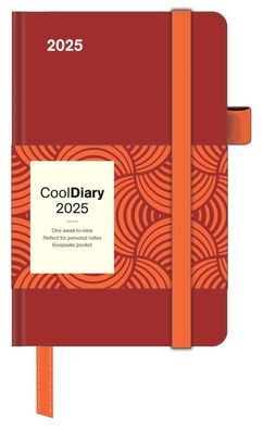 Kalender 2025 -Cool Diary Crimson 2025- 9 x 14cm