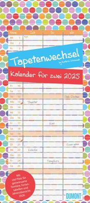 Kalender 2025 - für zwei Tapetenwechsel 2025- 22 x 49,5cm