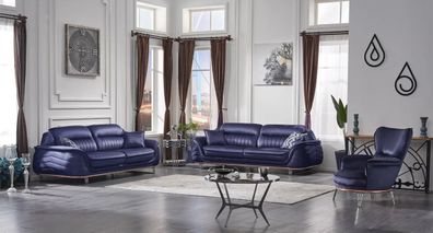 Sofagarnitur 3Tlg Luxuriöse Wohnzimmer Set 3 + 3 + 1 Sitzer Polster Couchen