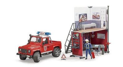 Bruder 62701 - Feuerwehrstation mit Land Rover Defender