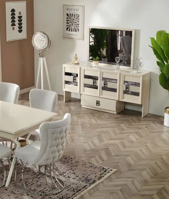 Sideboard Mit Spiegel Luxus Esszimmer Design Modern Komplett Möbel