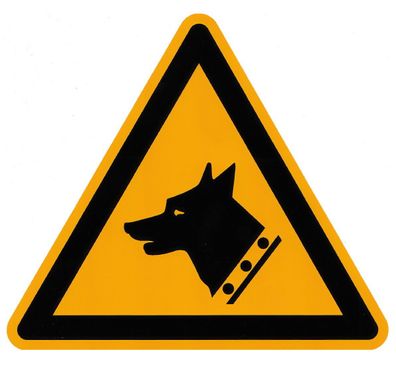 Vorsicht Hund Schild 2 Größen Türschild Warnschild Hinweisschild Hundeschild