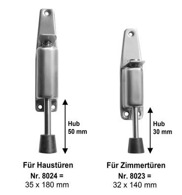 Türfeststeller aus Edelstahl Türstopper Türpuffer 2 Größen TOP Design