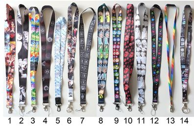 POP ART Schlüsselbänder Lanyard Schlüsselanhänger Keyholder Schlüsselband TOP