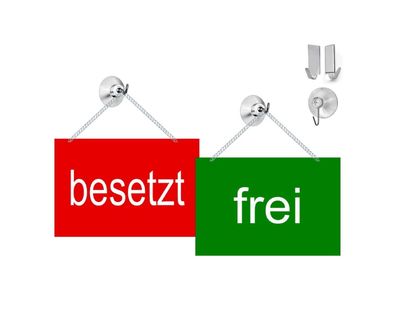 Frei Besetzt Wendeschild 15x10 cm Aluminium beidseibedruckt Schild Türschild TOP