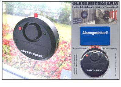 Alarm Batterie Türalarm Fensteralarm Alarmgerät Nur 70 mm Ø Neu TOP Qualität