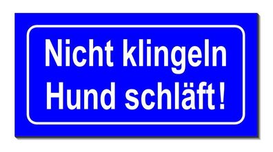 Vorsicht Hund Schild Alu 20x10 cm Türschild Warnschild Hinweisschild Hundeschild