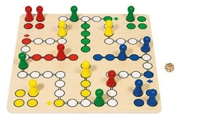 Brettspiel Ludo groß 45 x45cm für Kinder und Senioren