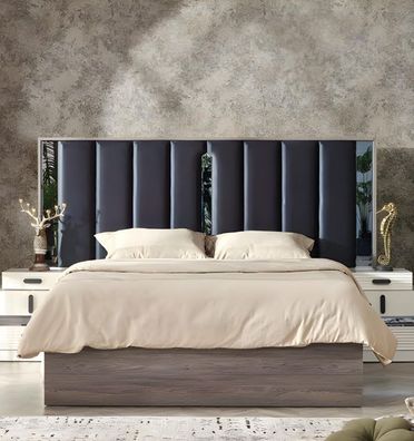 Design Model Bett Luxus Schlafzimmer Betten Designer Modern Grau